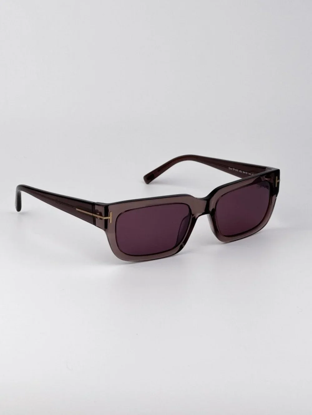 Tom Ford EZRA Men’s Sunglasses Brown Bordeaux Mirror Rectangle FT1075/S 45U